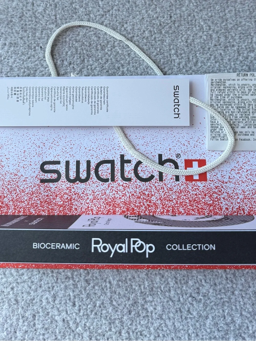 The Swatch x AP Royal Pop OCHO NEGRO Black